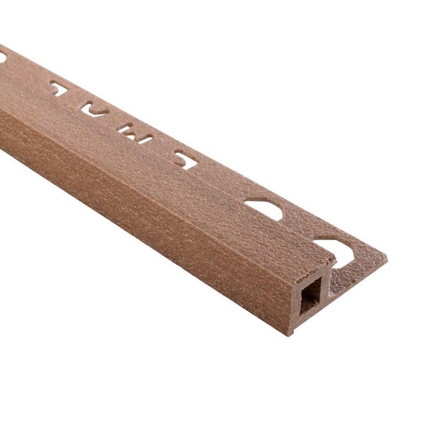 Novolistel Wood 3/8 in. x 98-1/2 in. Composite Maxi Tile Edging Trim
