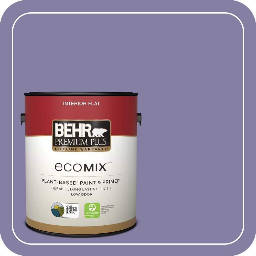1 gal. #640D-6 Chinese Violet Flat EcoMix Plant-Based Interior Paint & Primer price history on PriceWatchPro