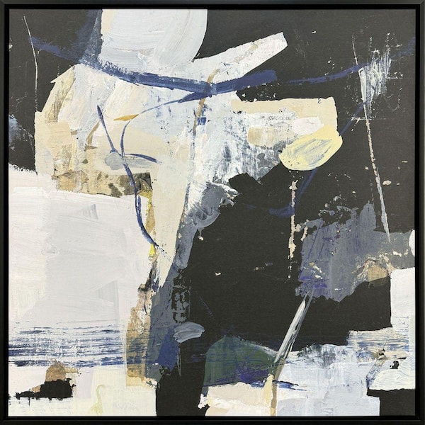 Weathers 1-Piece Framed Abstract Art Print 50 in. x 50 in.