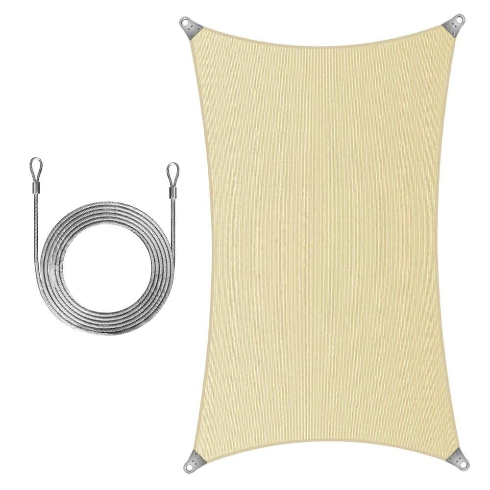 Super Ring 12 ft. x 12 ft. Sun Shade Sail with Cable-Beige price history on PriceWatchPro