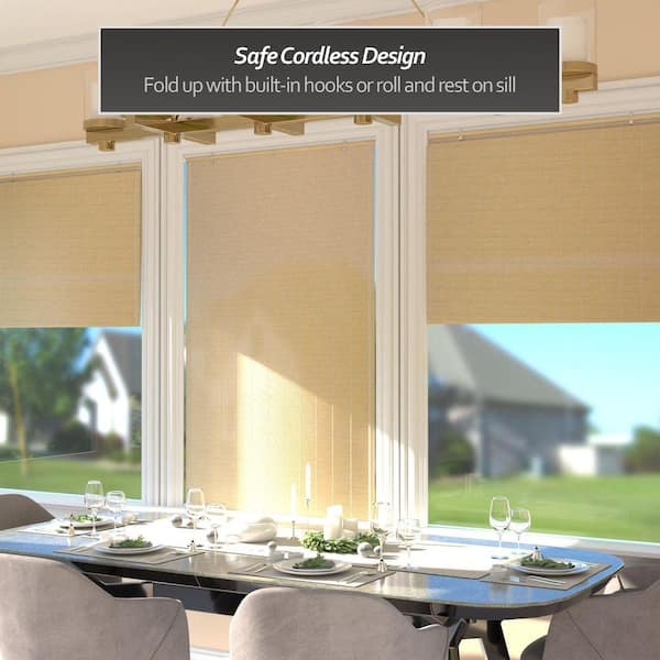 RED LANTERN Oriental Furniture Matchstick Cordless Window Shade