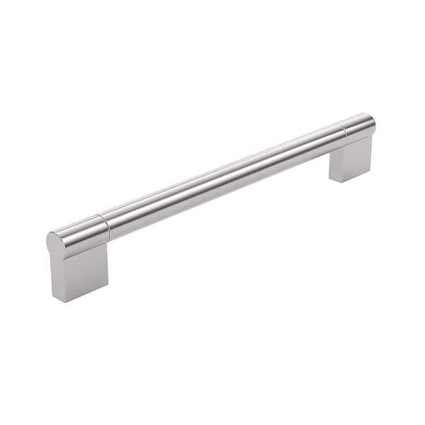 Avellino Collection 7-9/16 in. (192 mm) Modern Brushed Nickel Cabinet Bar Pull