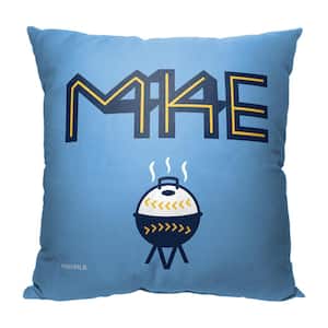 MLB City Connect Brewers Printed Polyester Throw Pillow 18 X 18