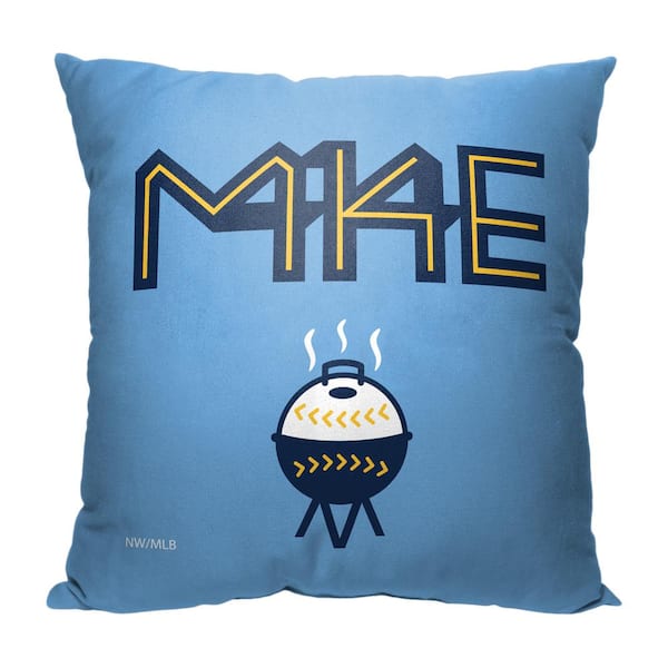THE NORTHWEST GROUP MLB City Connect Brewers Printed Polyester Throw Pillow 18 X 18