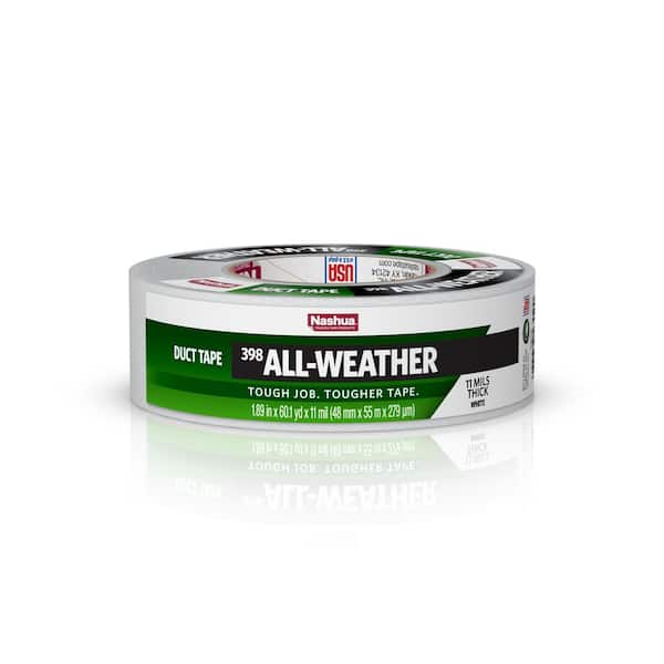 Nashua Tape 1.89 in. x 60 yd. 398 All-Weather HVAC Duct Tape in White