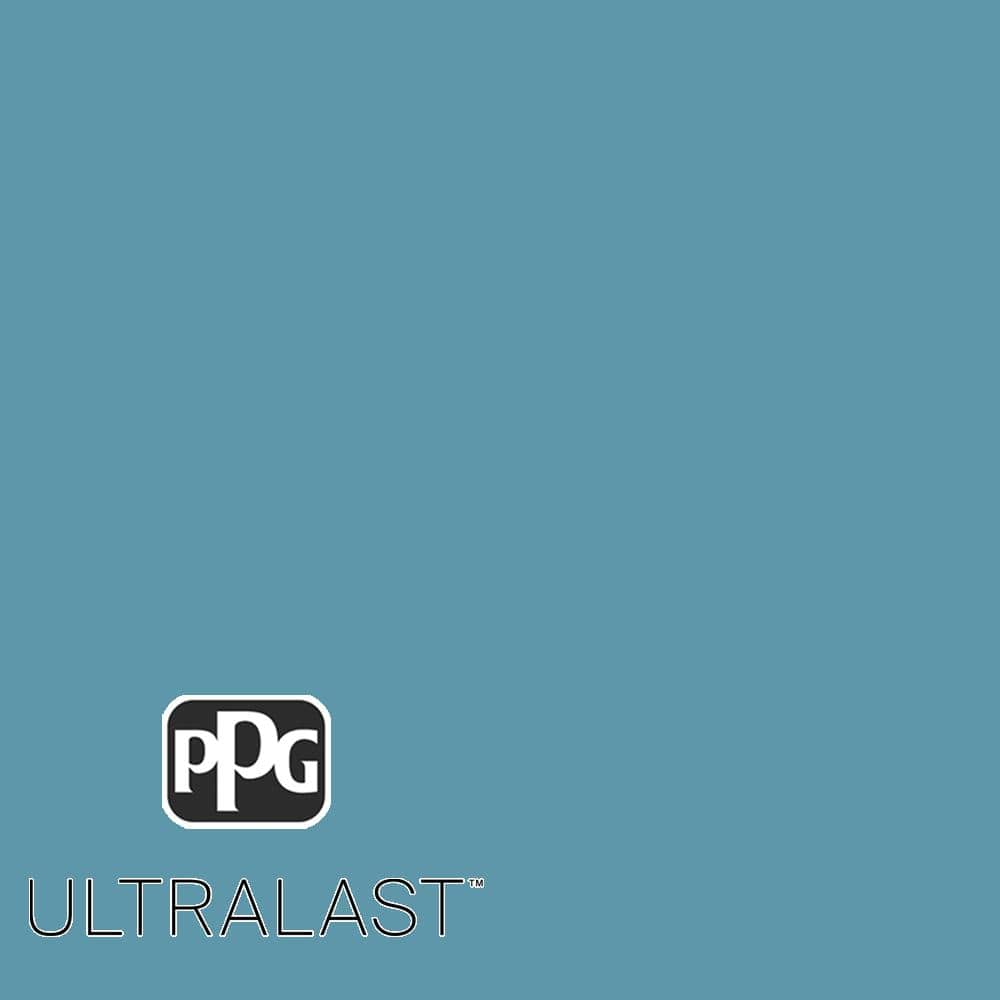 Ppg Ultralast 1 Gal. #Ppg1151-5 Aqua Blue Matte Interior Paint And Primer  Ppg1151-5U-01F - The Home Depot