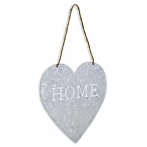 Victoria 9.5 in Home Gray Galvanized Cut Out Metal Wall Decor
