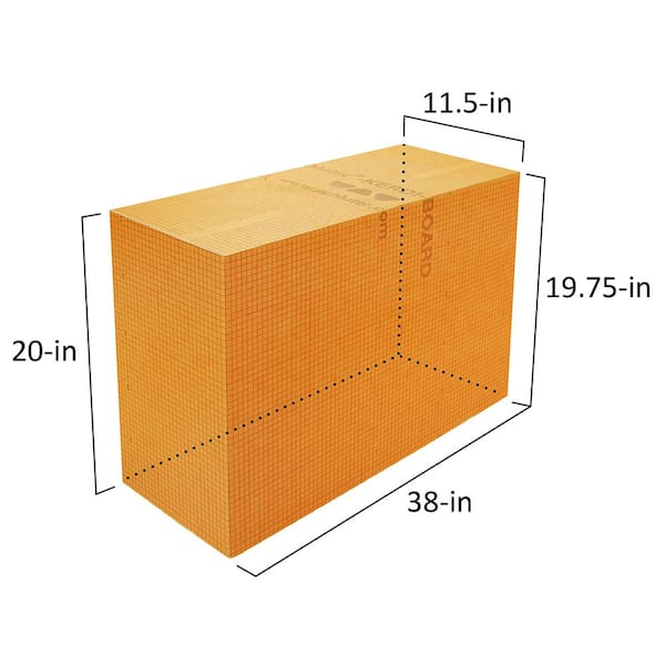 Shower Floating Bench - Schluter Kerdi-Board 2 with Stainless Steel - Face  28in