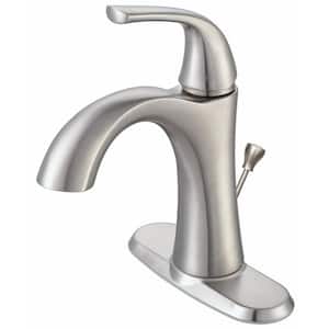 Creswell Single-Handle  4 in. Centerset Single Hole Bathroom Faucet in Brushed Nickel