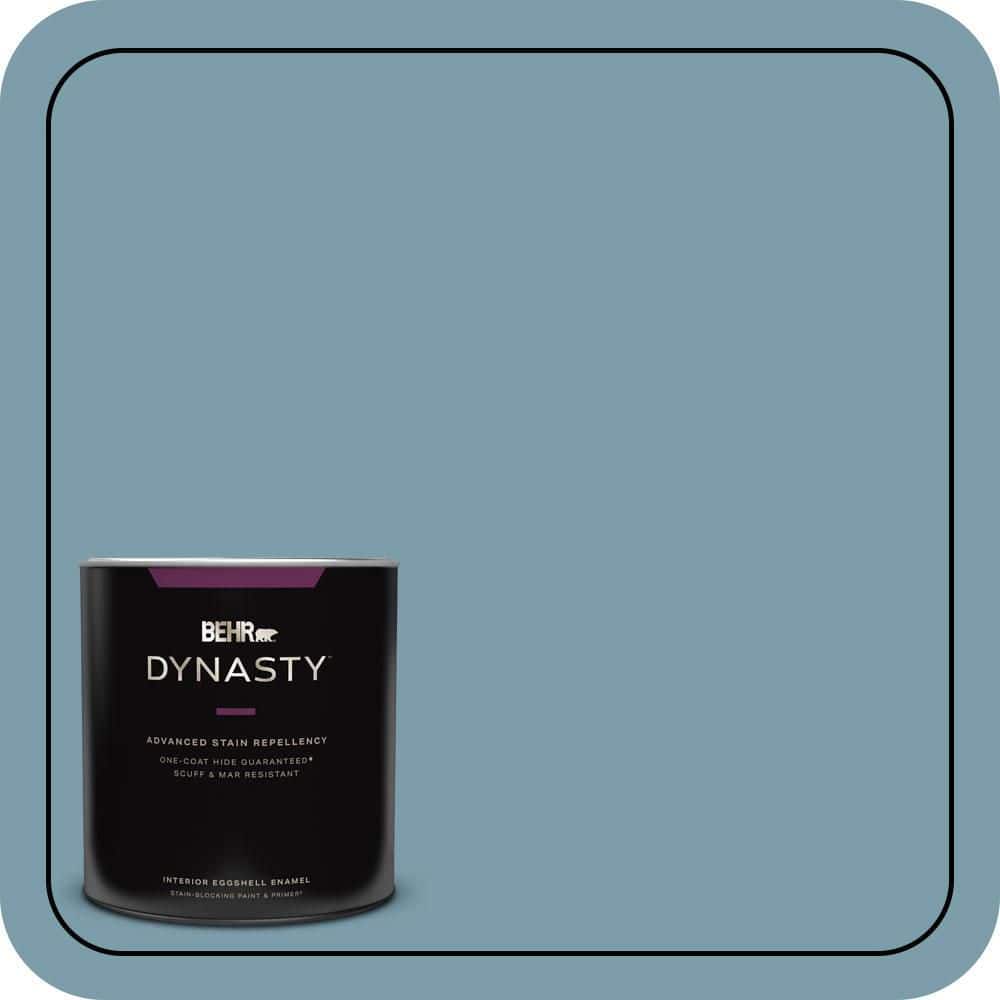 1 qt. #S470-4 Dolphin Blue One-Coat Hide Eggshell Enamel Interior Stain-Blocking Paint and Primer price history on PriceWatchPro