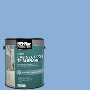 1 gal. #PPU15-12 Bluebird Satin Enamel Interior/Exterior Cabinet, Door & Trim Paint