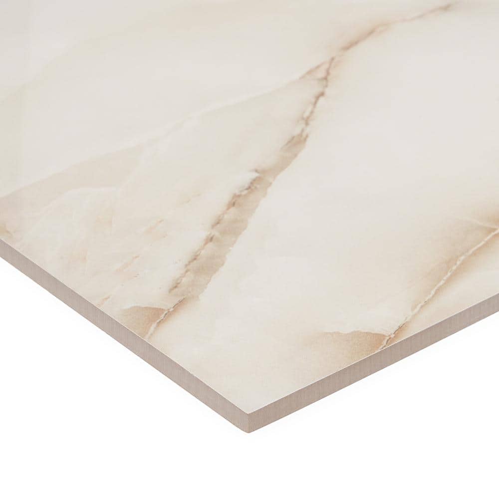Selene Onyx 24" x 24" Polished Porcelain Marble Look Tile