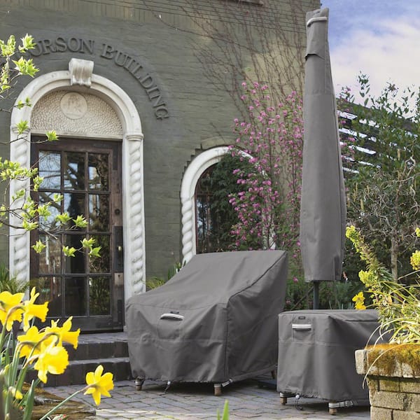 classic accessories patio table umbrella cover Classic Accessories Ravenna Offset Umbrella Cover