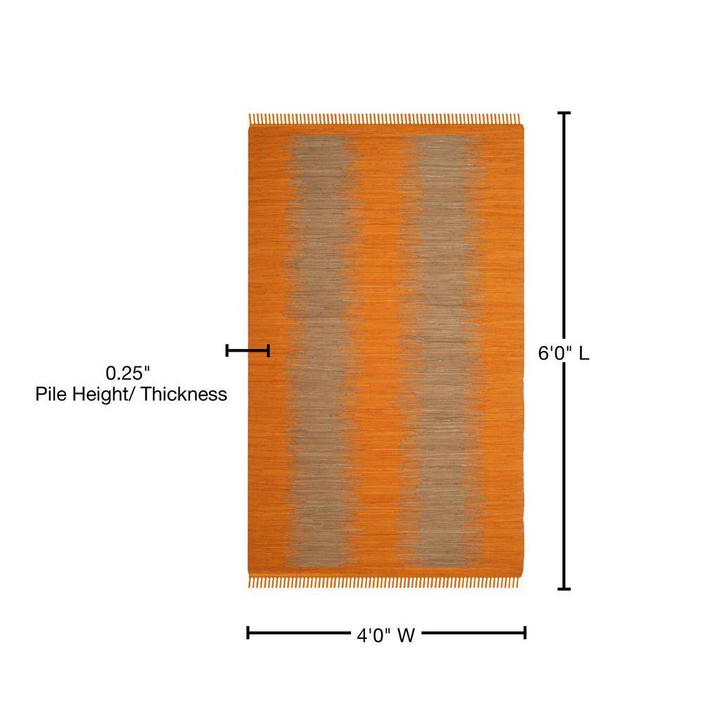 Coastal Breeze Montauk 4'x6' Hand-Woven Cotton Area Rug