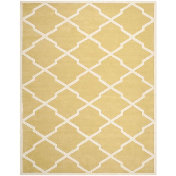 SAFAVIEH Chatham Light Gold/Ivory 8 ft. x 10 ft. Area Rug