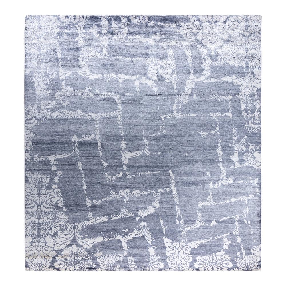 Modern-Contemporary Ivory 9 X 12 Hand-Knotted Silk Indoor Area Rug price history on PriceWatchPro
