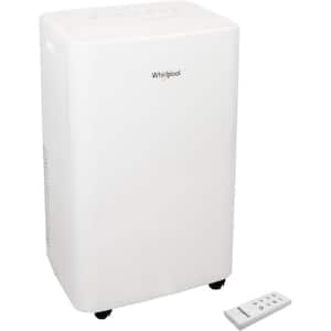 12,000 BTU (DOE) Portable Air Conditioner with Dehumidifier for Living Room, 115V, Cools 550 Sq. Ft with Remote, White