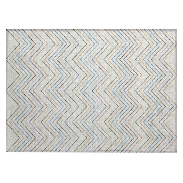 Chantille Machine Washable Indoor/Outdoor Abstract ACN2392 Seaside 2 ft. x 3 ft. Accent Rug