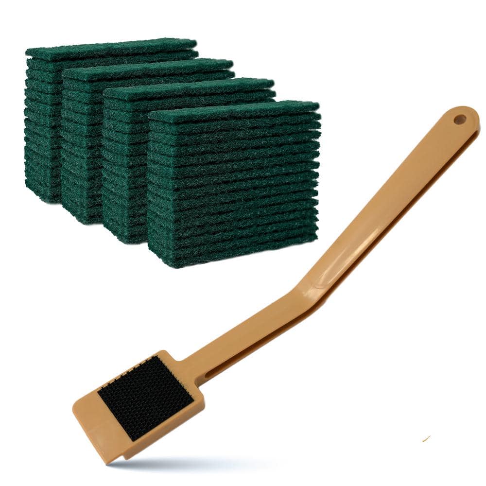Pro Scrub 11 in. Slicer Cleaning Tool Handle with 60 Count Scrubbing Pads Value Pack - Cleans Electric Blade price history on PriceWatchPro