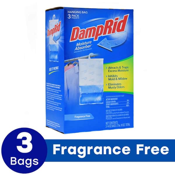 DampRid 14 oz. Fragrance Free Hanging Moisture Absorber (3-Pack) FG83FFE -  The Home Depot