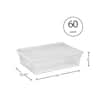 Sterilite 1655 - 28 Qt. Storage Box White 16558010