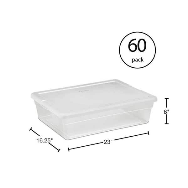 Sterilite 90 qt. Storage Box Plastic, White