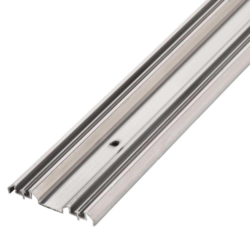 96 in. x 80 in. Primed MDF Sliding Closet Door with Chrome Trim