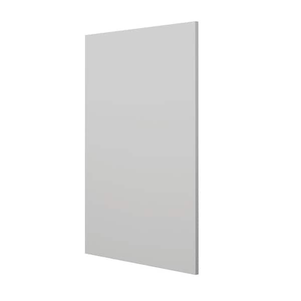 Hampton Bay Designer Series 0.625x34.5x23.7 in. Base End Panel in Heron Gray