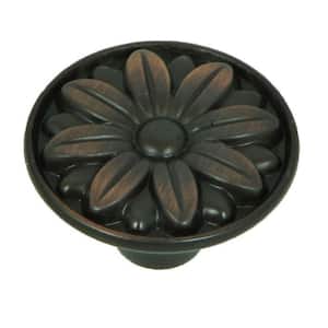 Mayflower 1-1/4 in. Oil Rubbed Bronze Round Cabinet Knob (10-Pack)