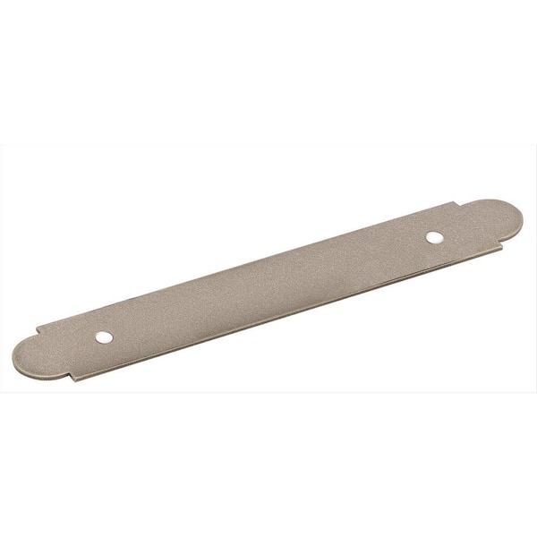 Amerock Backplates 3 in (76 mm) Center-to-Center Weathered Nickel Cabinet Pull Backplate
