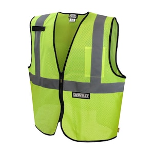 Large Green Reflective Polyester Mesh Economy Vest