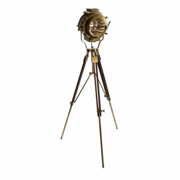 IMAX 82 in. Brown Metal Allerd Tripod Floor Lamp