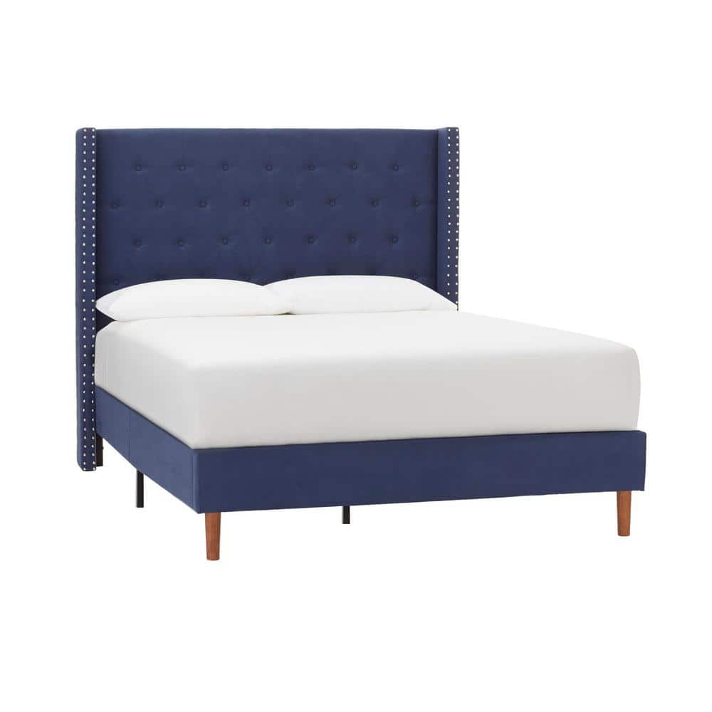 StyleWell Highfield Saville Raindrop Queen Upholstered Bed with ...