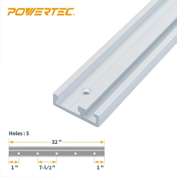 Lot De 2 Rails T Track 400mm Avec Fente Et 4 Curseurs (M6 Et M8) - Pour Atelier, Neuf