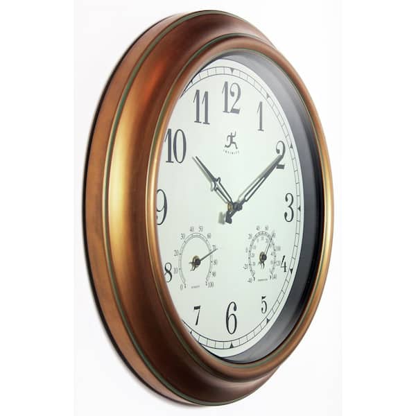 https://images.thdstatic.com/productImages/84eea403-2615-475a-813e-6aba167ef711/svn/bronze-infinity-instruments-wall-clocks-12144cp-1679-e1_600.jpg