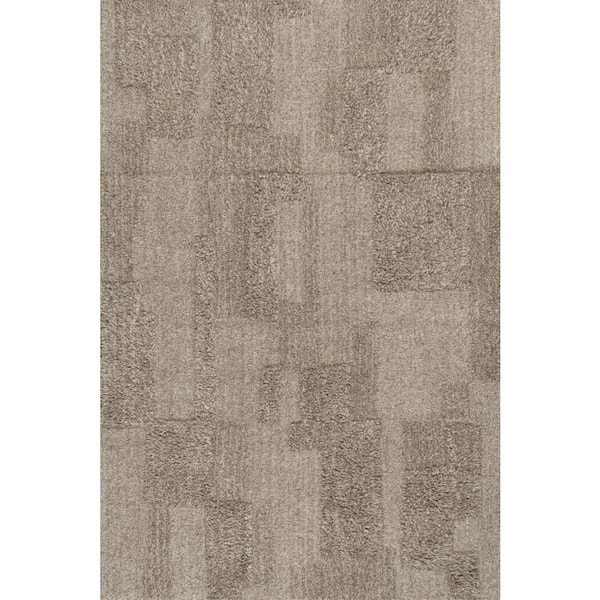 Flaviana Modern Solid Wool Area Grey 4 ft. x 6 ft. Indoor Area Rug