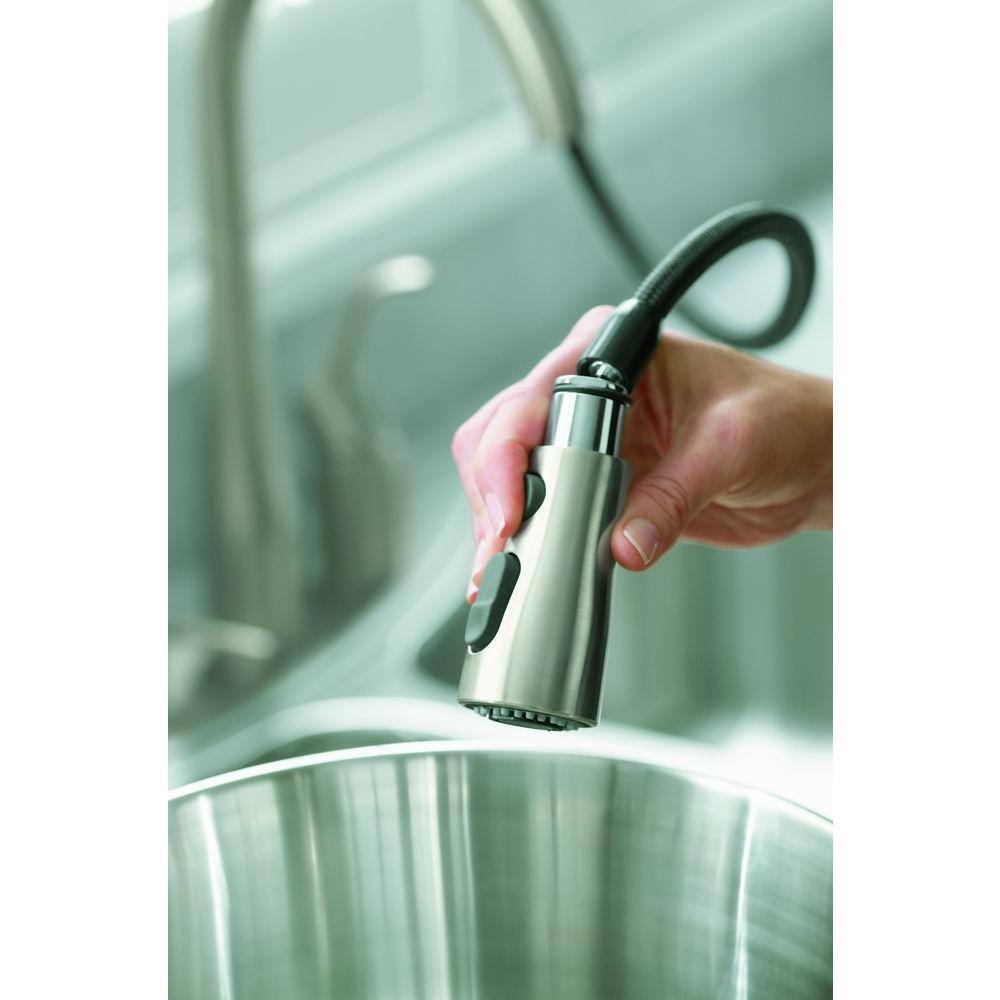 Stainless Steel Pull-Down Kitchen Faucet with Sprayhead