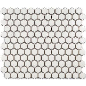 MOLOVO Porcetile White Cararra 10.24 in. x 11.82 in. Matte Porcelain ...