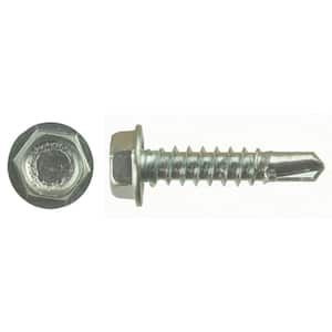 Self-Tapping 1/4 in. Hex Head Screw, Pack of 500 - 1 in.