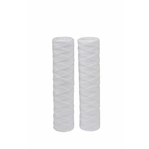 Universal Fit String Wound Whole House Water Filter (2-Pack) - Fits Most Major Brand Systems