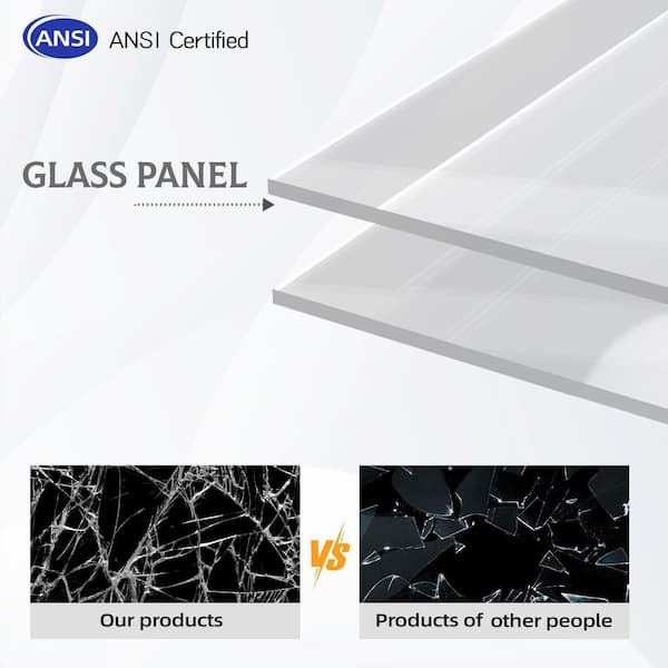 56-60 in. W x 76 in. H Sliding Frameless Glass Shower Door, Handle, Separate Wet And Dry Areas, Keep Warm, Golden