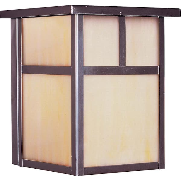 Maxim Lighting Coldwater 6 in. W 1-Light Black Outdoor Wall Lantern Sconce
