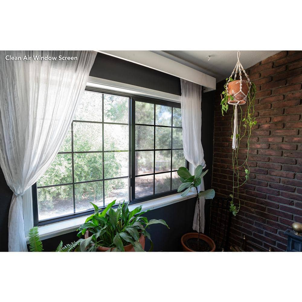 QuietCool Black Nano-Mesh MERV 5 Window Screen Roll, 48 x 96 inch