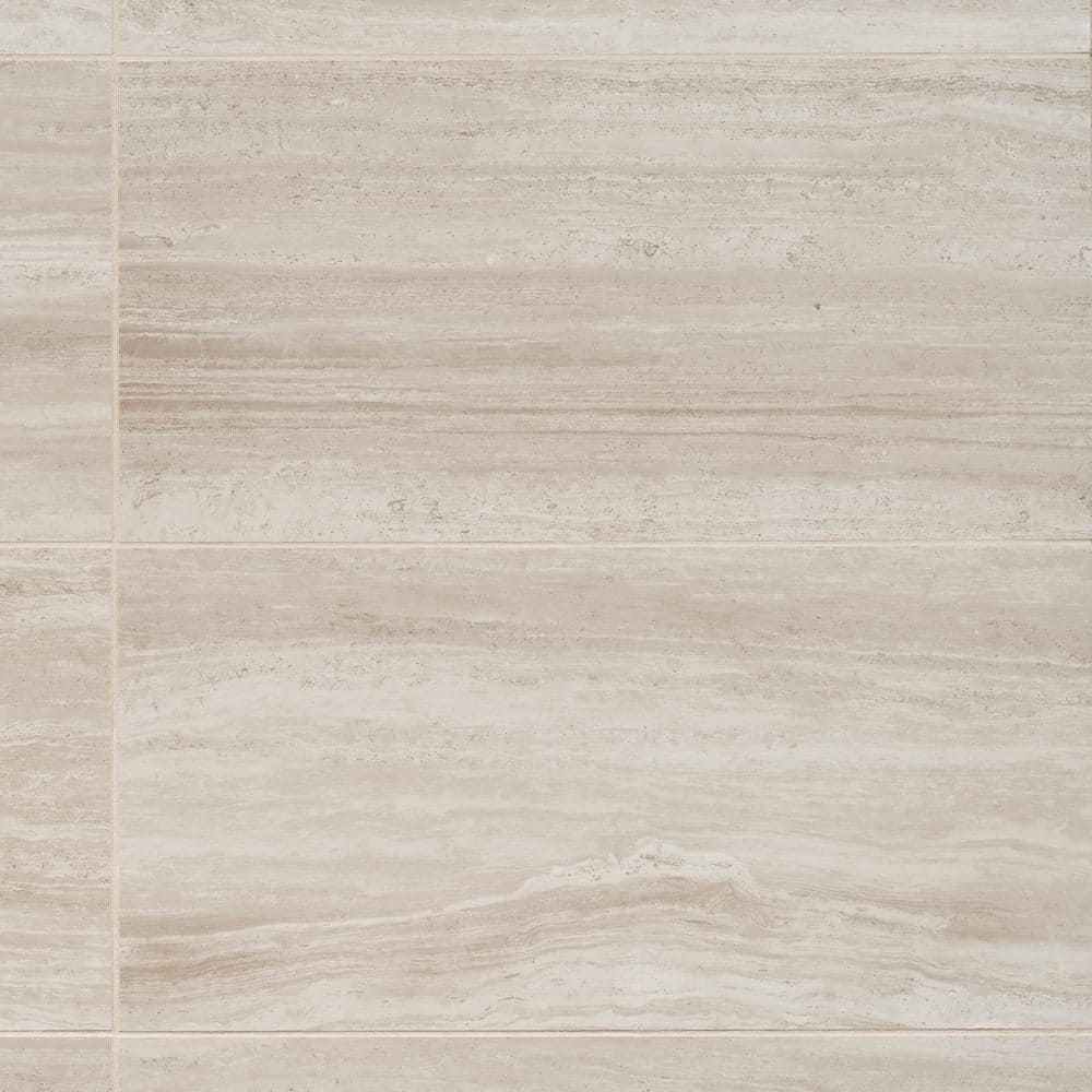 Ivy Hill Tile Atlanta Beige 11.72 in. x 23.69 in. Matte Travertine Look ...