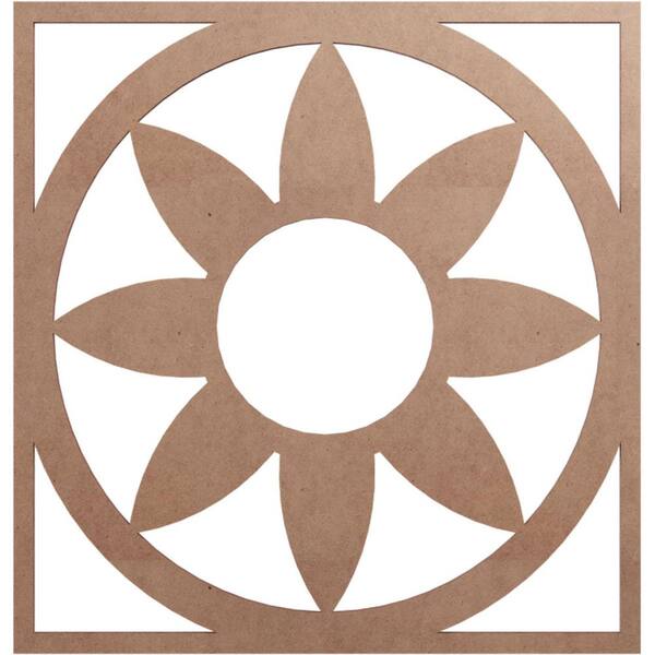 Ekena Millwork 0.25 in. x 7 in. x 20 in. Wood Medallion Moulding
