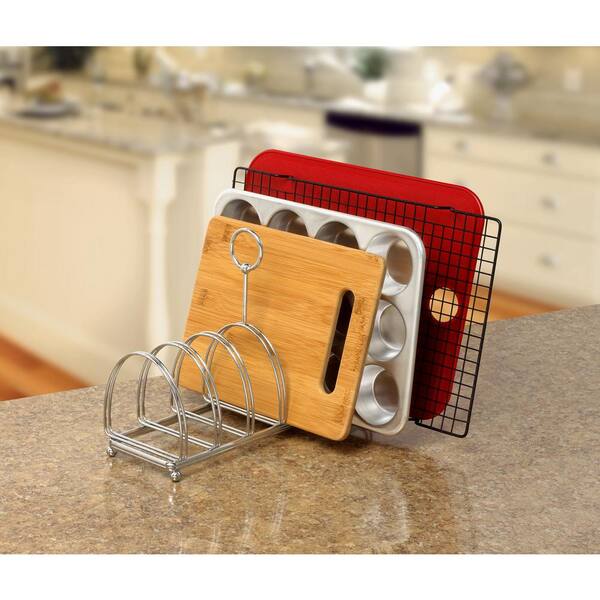 Spectrum Contempo 10 in. x 5.25 in. x 13.5 in. Cabinet Kitchen Organizer in Chrome