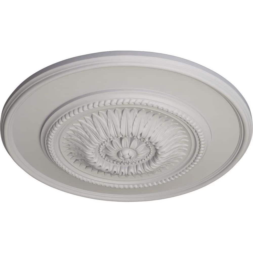 Ultra Pure White Floral Urethane Ceiling Medallion