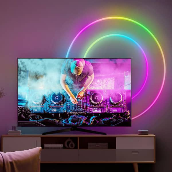 Govee RGBIC 6.5 ft. Smart Neon Plug-In Indoor Color Changing Wi-Fi Enabled Rope  Light (1-Rope) H61A1AD1 - The Home Depot