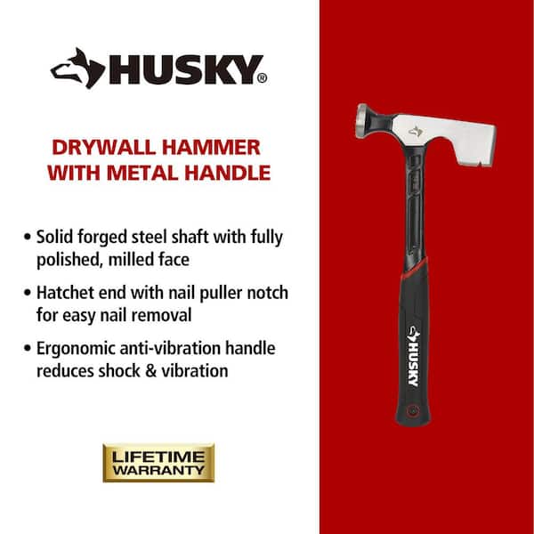 Husky Drywall Hammer With Metal Handle 99236 - The Home Depot
