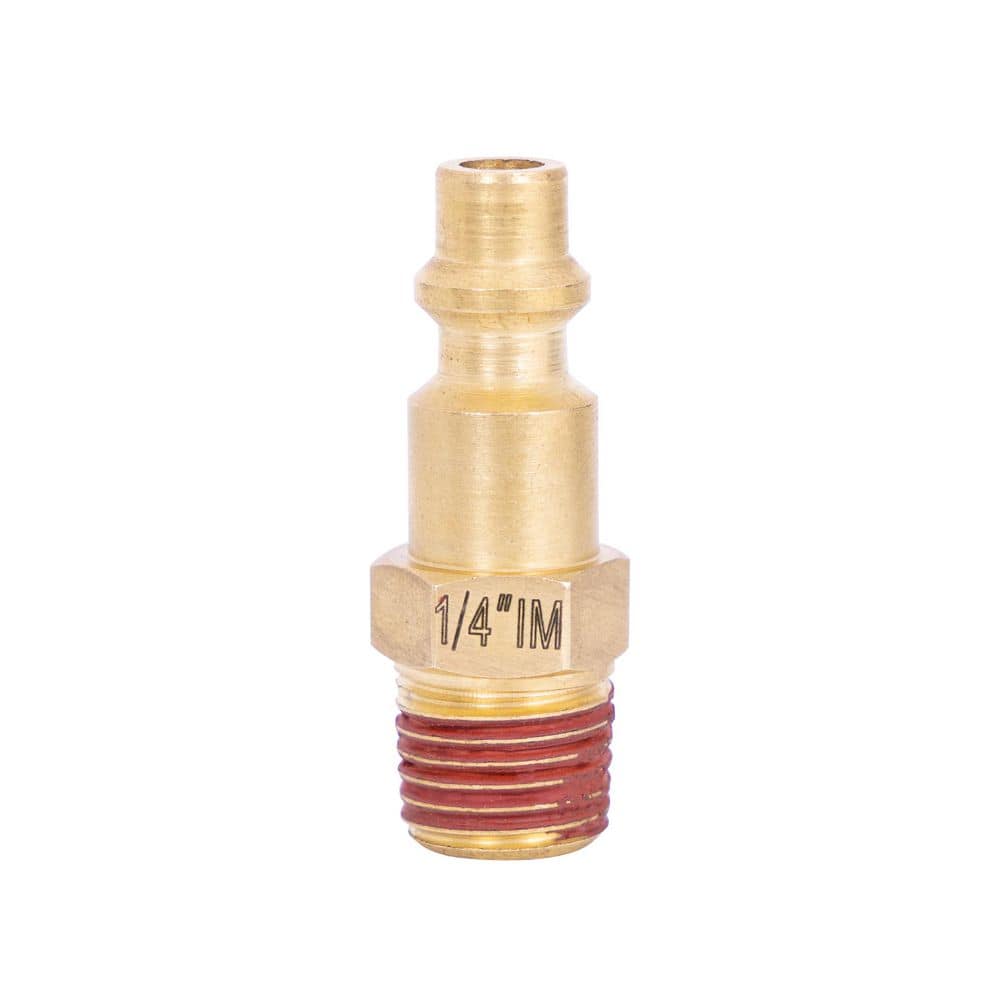 Husky 1/4 in. x 1/4 in. NPT Male Industrial Brass Plug HKATA071005